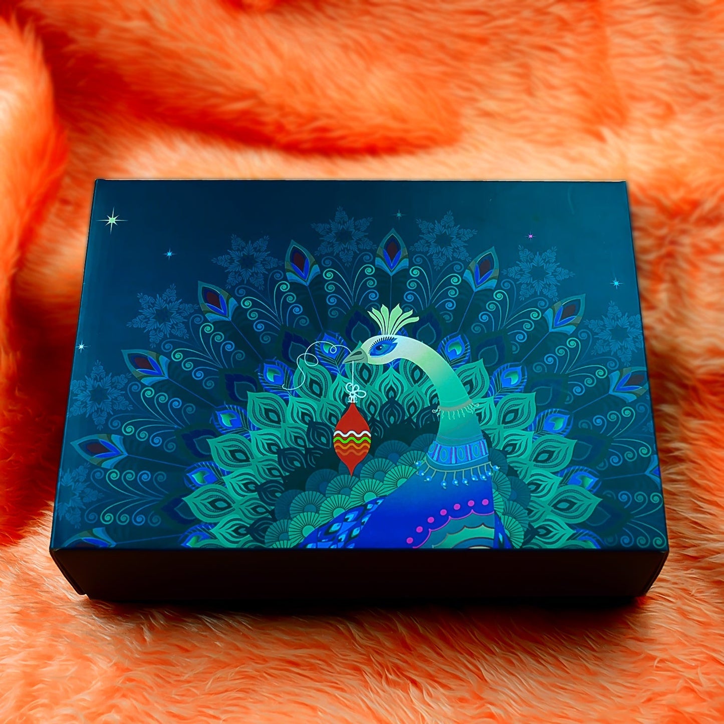 Personalized Temperature Water Bottle, Silver color Coin & Chocolate (With Attractive Peacock Box / 3 Pc Set) Your Brand