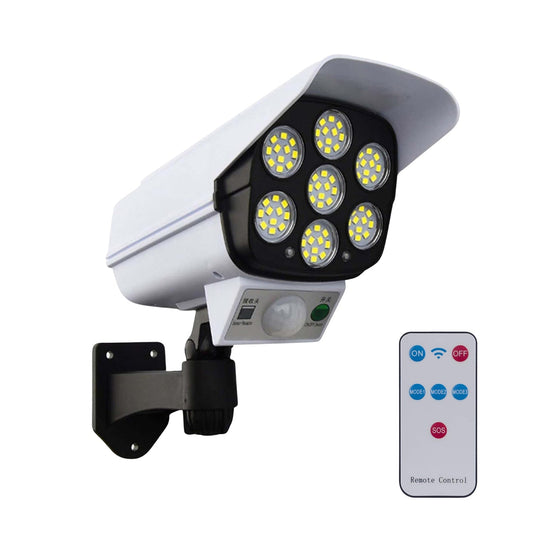 Solar Light Outdoor Motion Sensor Security Camera Shaped Dummy Wall Lamp (1 Pc) Your Brand