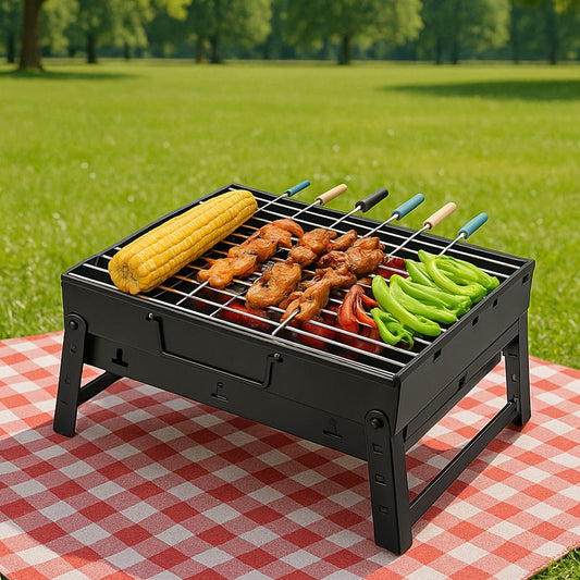 A Barbecue Grill used for making barbecue of types of food stuffs like vegetables, chicken meat etc. Your Brand