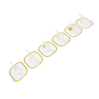 TRANSPARENT ADHESIVE WALL HOOK (6 PCS SET) Your Brand