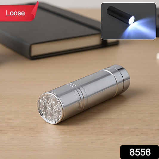 Portable Mini Torch / Flashlight LED Powerful High Lumens Pen Light Easy To Carry, Portable Pocket Compact Torch for Emergency 3 Battery operated (Battery not included / 1 pc) Your Brand
