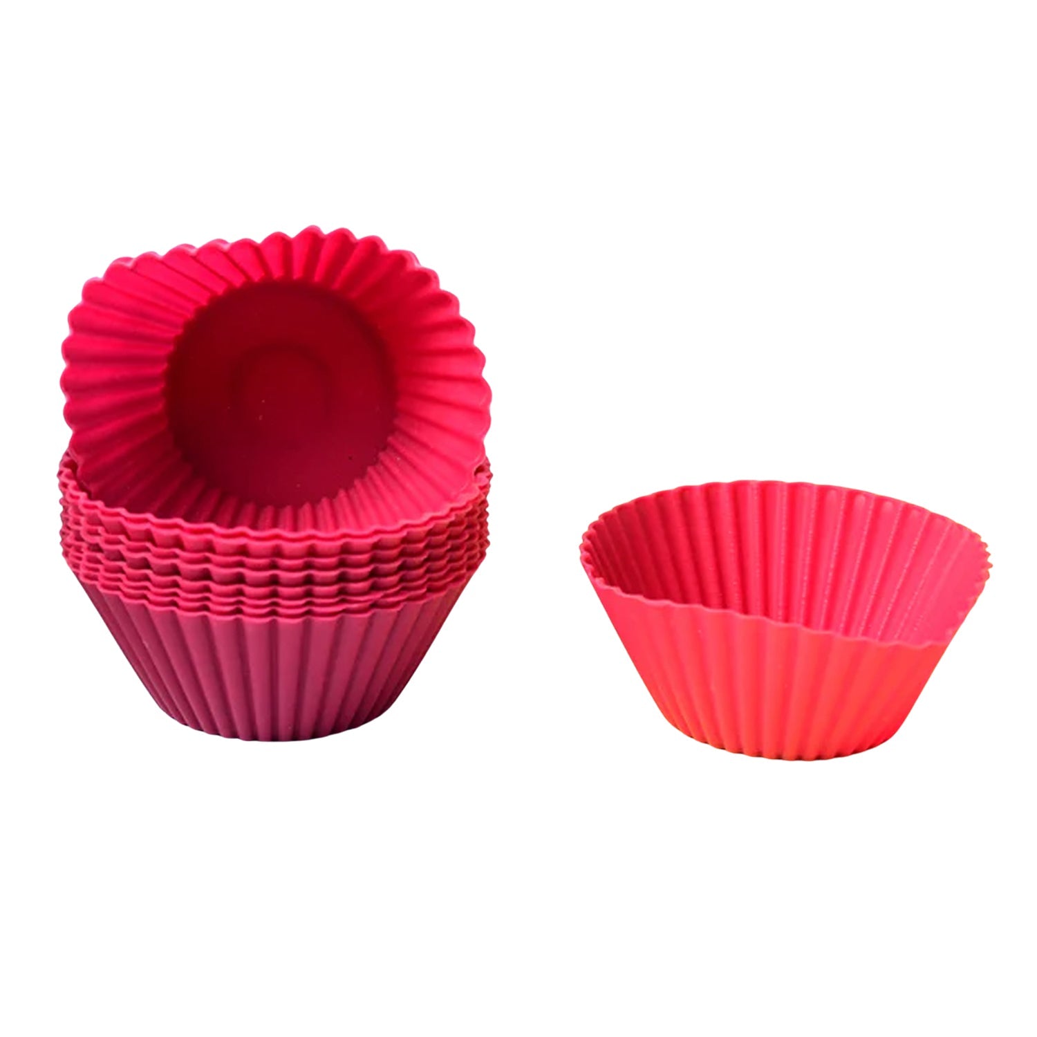 Silicone Cup Cake Mould (10 Pcs Set) Your Brand