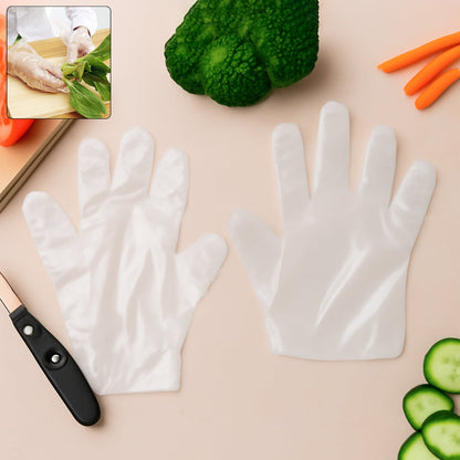 Eco-Friendly Kitchen Hand Gloves, Disposal hand gloves, Free size (100 Pc) Your Brand