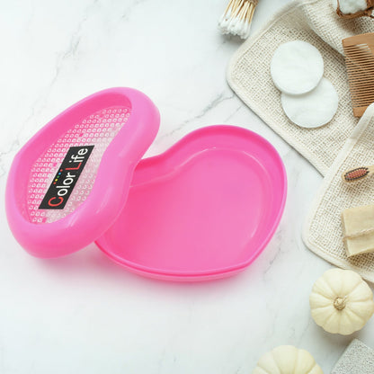 Bathroom Accessories Plastic Soap Case / Soap Dish / Soap Stand, Plastic Soap Case Soap Holder Soap Dish For Bathroom Kitchen Sink ,Sabudani (Oval / Heart Shape Soap case / 1 pc ) Your Brand