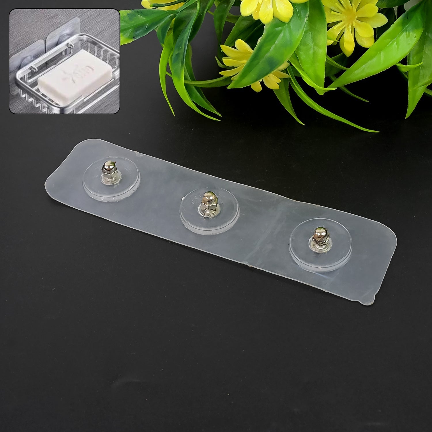 Adhesive Nails Wall Hooks (Screw Sticker / 3 Hook / 1 Pc) Your Brand