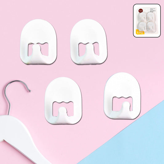 Multipurpose Strong Cartoon Hook Self-Adhesive hooks (4 Pc Set) Your Brand