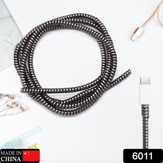 Metallic Cable Protector for Cords & Headphones (Spiral Wrap) Your Brand
