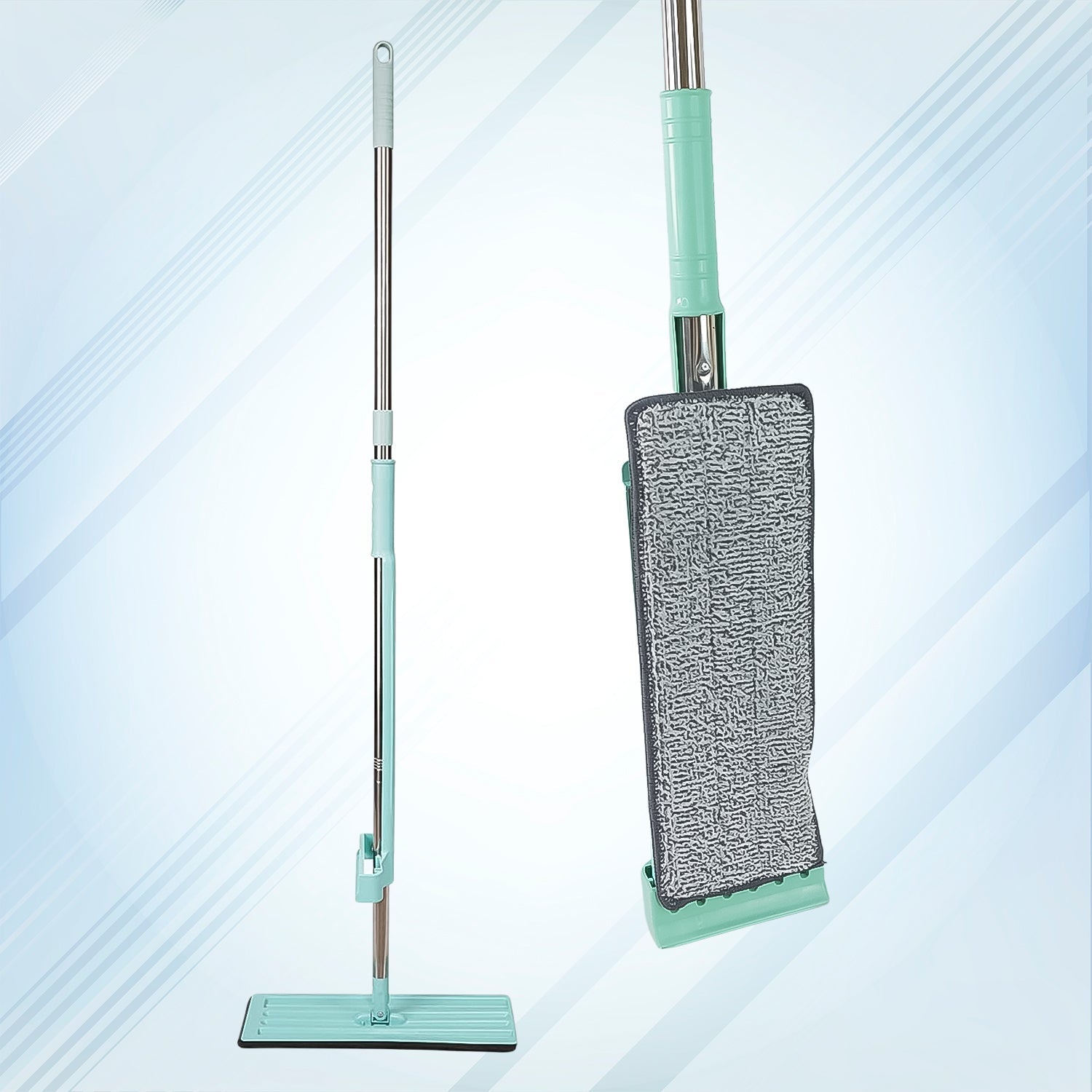 360Degree Rotation Flat Mop Floor Cleaning Microfiber Squeeze Mop Floor Clean. Your Brand