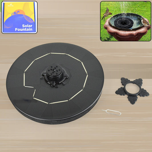 Fast Fountain by Pocket Hose - Solar-Powered - Instantly Adds a Water Feature Virtually Anywhere - 5 Spray Modes - No Installation or Batteries Required - Great for Bird Baths, Pools, Pond & More (1 Pc) Your Brand