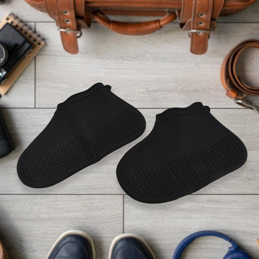 Non-Slip Silicone Rain Reusable Anti skid Waterproof Fordable Boot Shoe Cover (Small Size / 1 Pair / Mix Color) Your Brand