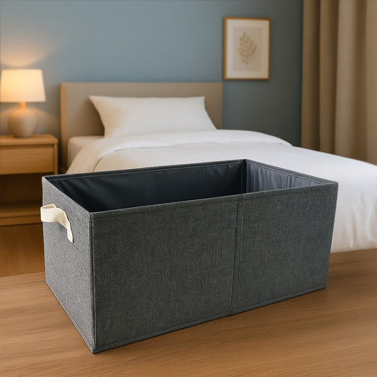 FOLDABLE CLOTH STORAGE BOX WITH HANDLES (47×28 CM) Your Brand