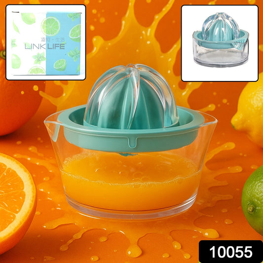 Manual Drink Orange Lemon Citrus Lime Fruit Juice Juicer Squeezer, BPA Free, Press & Pourer With Lid Plastic Manual (1 Pc) Your Brand