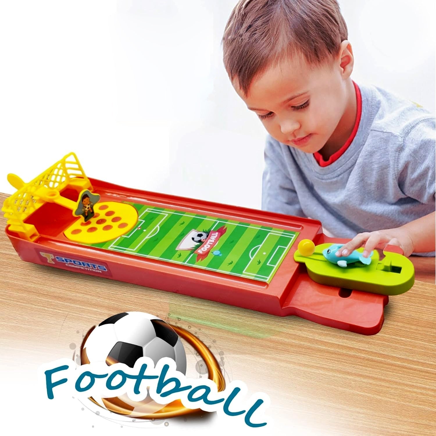 Mini Table Top Finger Football Game for Kids-Desktop Game for Kids & Adults, Fun Indoor Finger Bowling Game for Boys & Girls, Family Board Game Your Brand