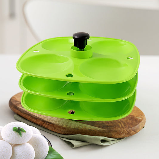 3 Layer Idli Stand for Holding and Serving Idlis (Household Kitchen Use) storenzo
