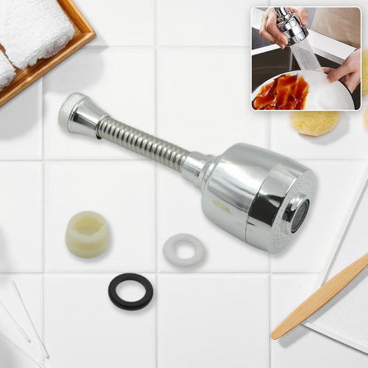 360° Rotating Faucet Sprayer – Water-Saving Splash-Proof Aerator for Kitchen & Bathroom (6 Inch) Your Brand