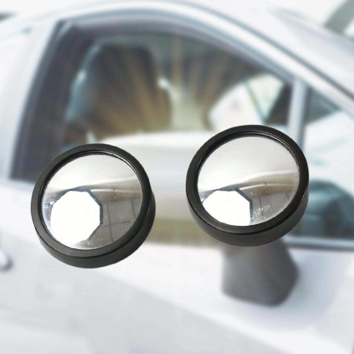 Car Blind Spot Mirror – HD Glass, Convex & Frameless (2 Pcs Set) Your Brand