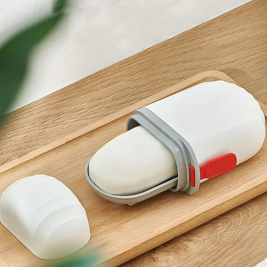 Stylish Soap Holder for Travel & Bathroom Use ,Sabudani (1 Pc, Non-Leak Seal) Your Brand
