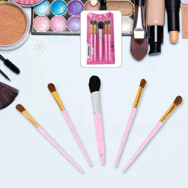5pc Makeup Brush tools kit (5 Pcs Set / Mix Color)