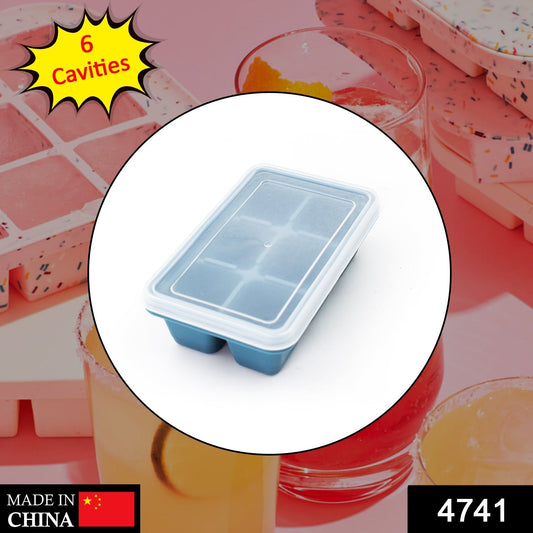 6-Grid Silicone Ice Tray – Ideal for Household Ice Making Your Brand