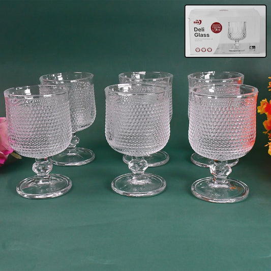 Juice water Glass Tumbler, Water glass (Set of 6 pcs / 185 ML) Your Brand