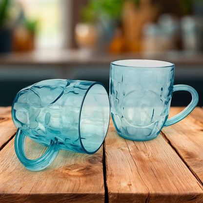 Apex Shake Mug Set – 2 Pieces Durable Plastic Mugs (350ml) Approx Your Brand