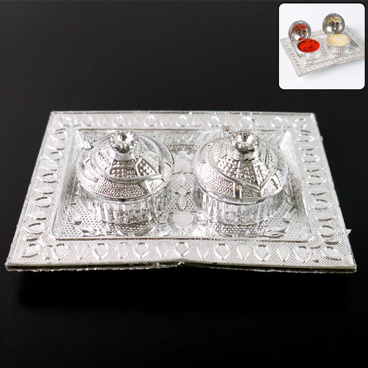 Tray Shape Special Puja Thali (1 Pc / Mix Design) Your Brand