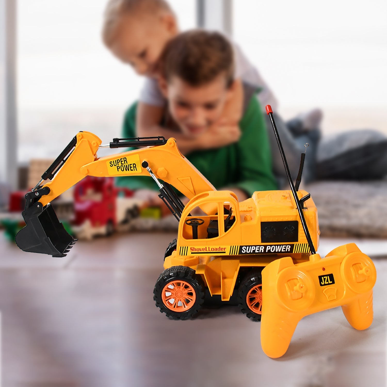 Plastic JCB Construction Toy Remote Control JCB Toys for Kids Boys, Super Power Remote Control JCB Truck Construction Toy (1 Set) Your Brand