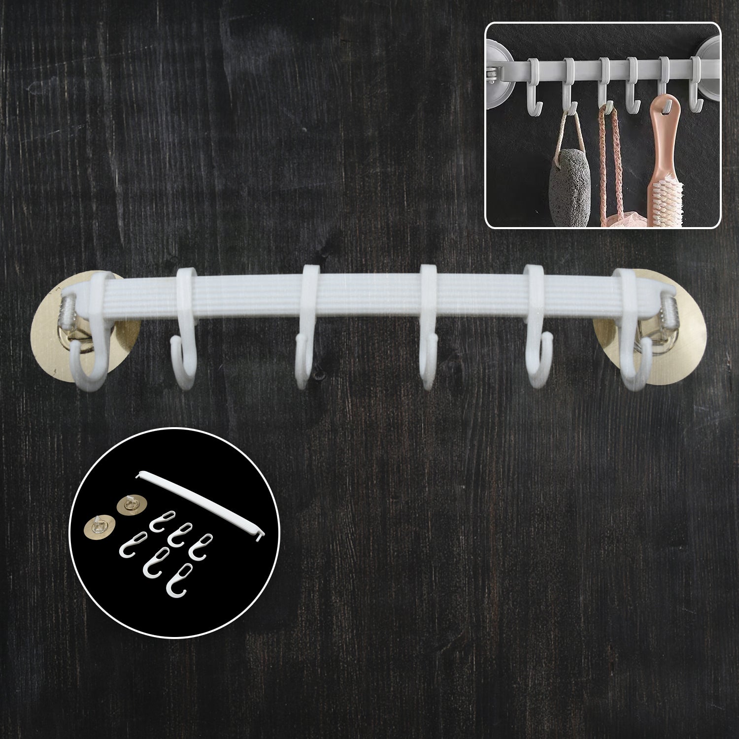1pc bath towel hanger wall mount towel hanger wall towel shelf towel hanging rack kitchen towel holder towel hanging hook Your Brand