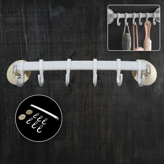 1pc bath towel hanger wall mount towel hanger wall towel shelf towel hanging rack kitchen towel holder towel hanging hook Your Brand