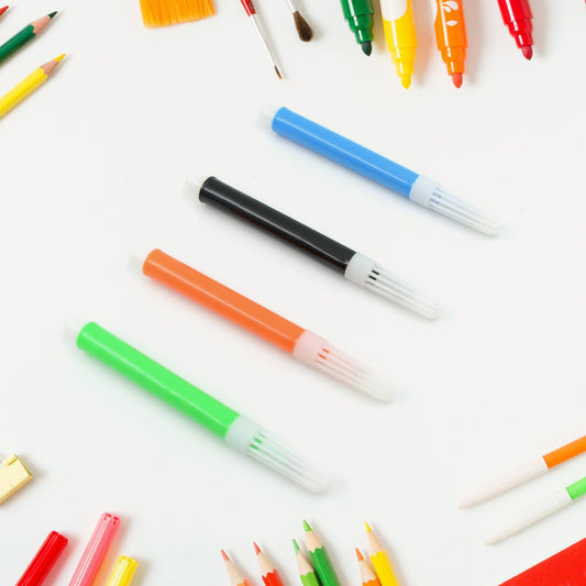 4-Piece Waterproof Marker Pen Art Set for DIY Crafts, Kids & Artists Your Brand