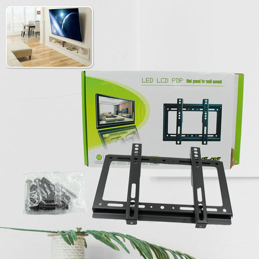 TV Wall Bracket Mount Slim Monitor Stand for 14 x 42, LCD LED 3D plasma Flat TVs Full Motion Heavy-Duty Wall Bracket, Sturdy and Strong Flat Screen Design TV Wall Mount (29cmx19cm) Your Brand