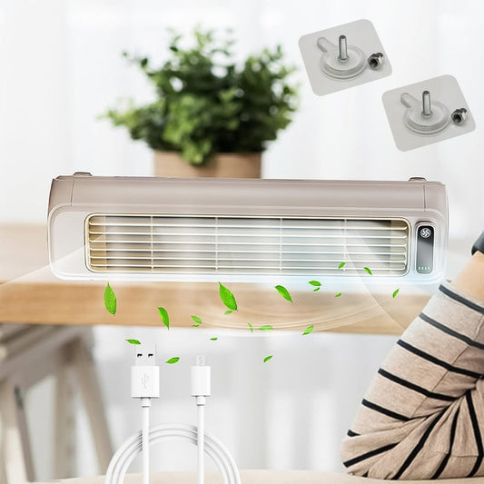 Portable Air Conditioning Cooling Fan (1 Pc / With 2 Pc Adhesive Hook) Your Brand