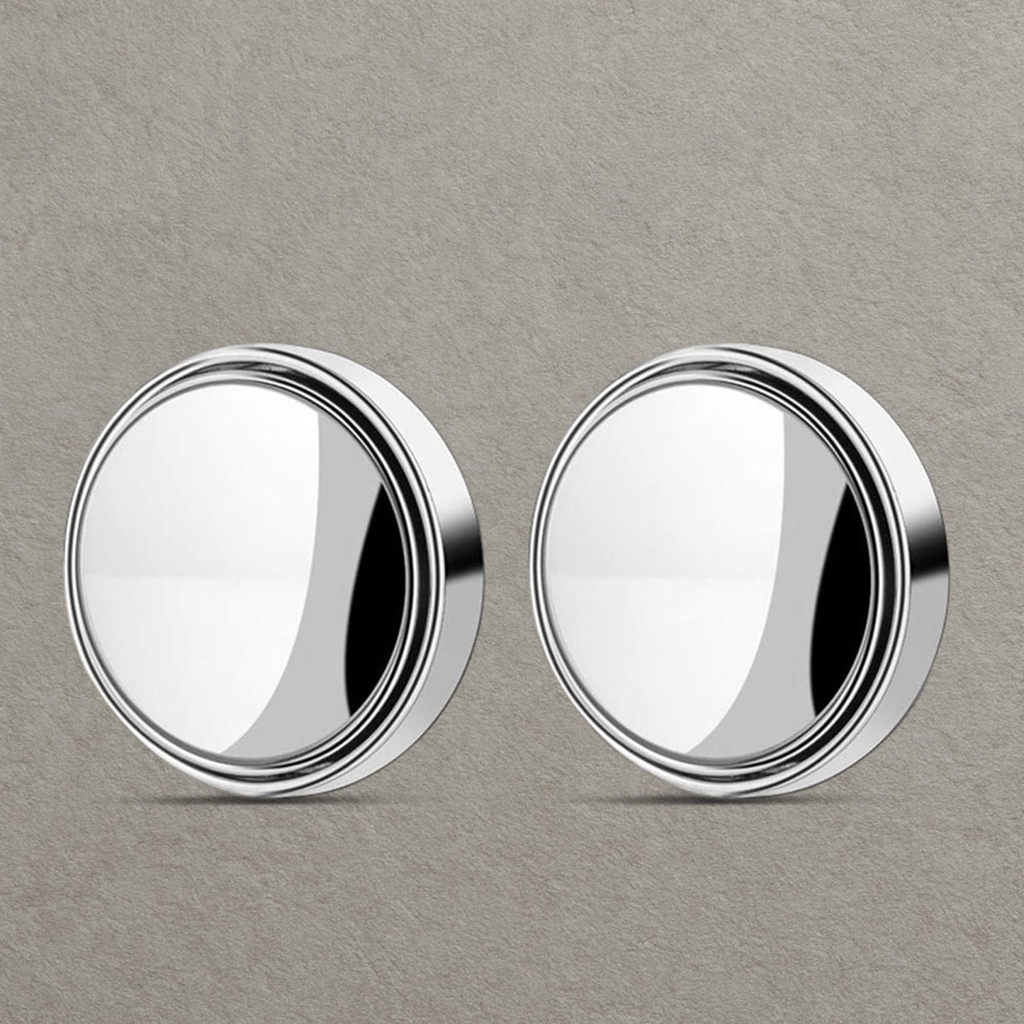 360DEGREE BLIND SPOT ROUND WIDE ANGLE ADJUSTABLE CONVEX REAR VIEW MIRROR - PACK OF 2 Your Brand