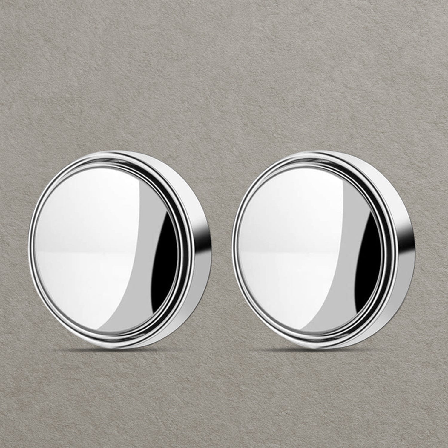 360DEGREE BLIND SPOT ROUND WIDE ANGLE ADJUSTABLE CONVEX REAR VIEW MIRROR - PACK OF 2 Your Brand