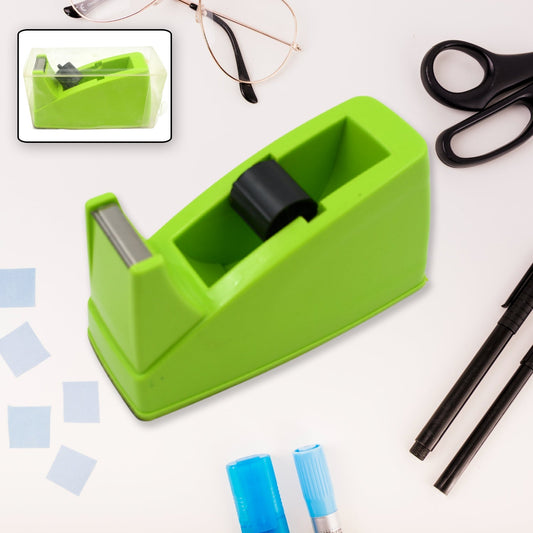 Plastic Tape Dispenser Cutter – Heavy Duty Stationary Tape Cutter for Home, Office, School Use (1 Pc / 515 gm) Your Brand