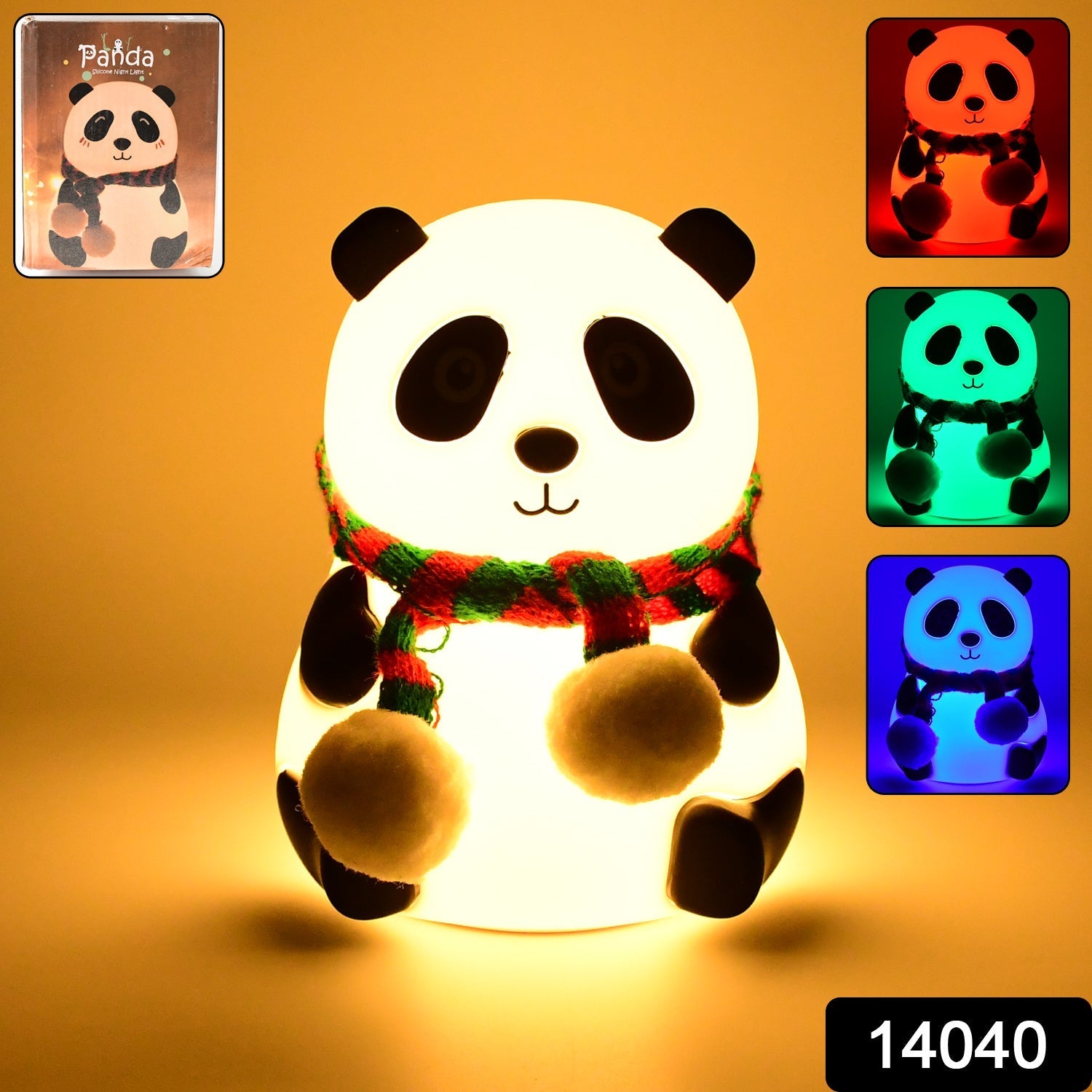 Panda 7-Color LED Silicone Touch Lamp (1 Pc) Your Brand