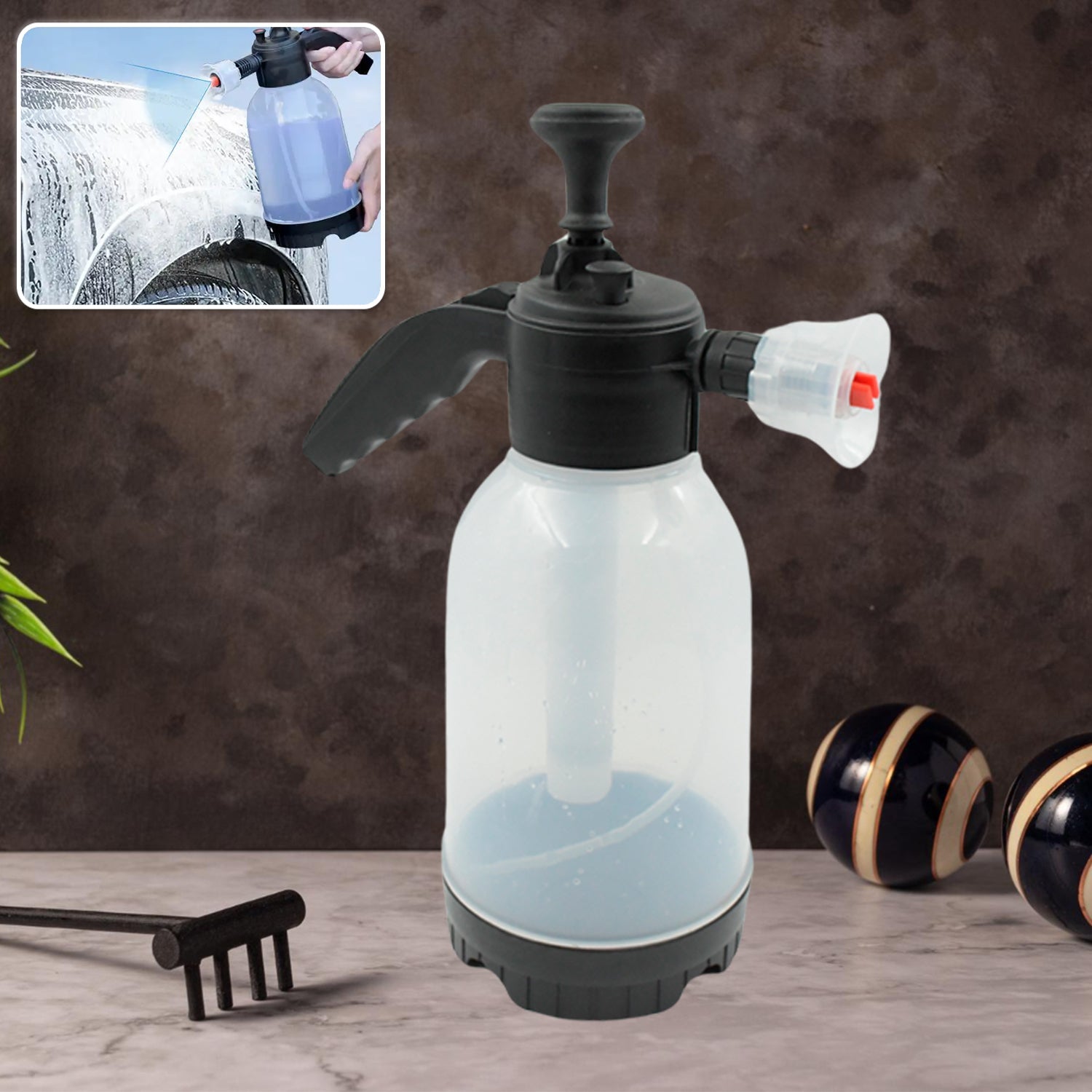 Pressure Sprayer 2 Litres Garden Sprayer Hand Pump Sprayer Foam Sprayer Watering Bottle for Indoor Plants Cleaning Outdoor Garden (2 Ltr.) Your Brand