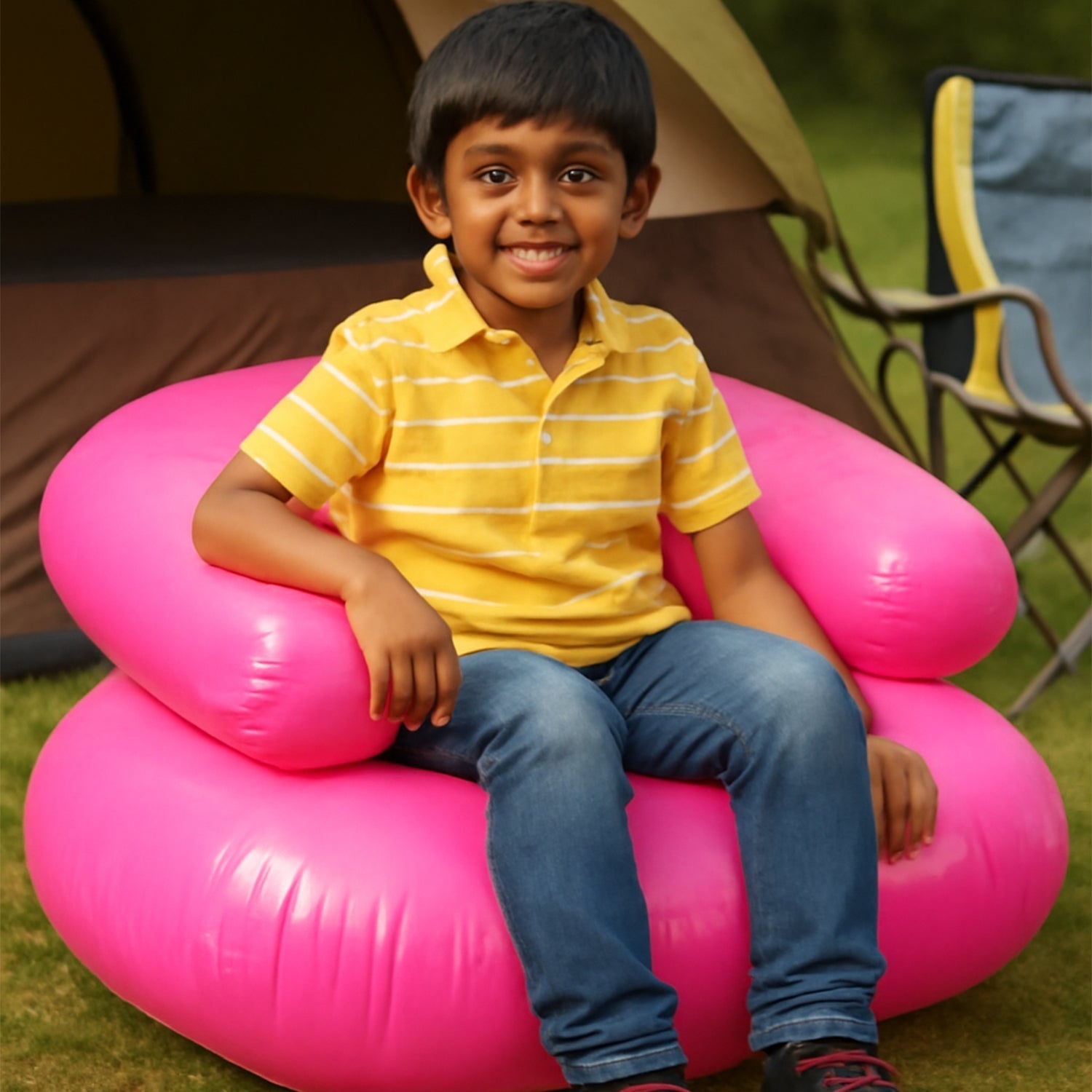 Inflatable Sofa Chair for Boys and Girls Suitable for Camping (28 Inch Approx / 1 Set) Your Brand