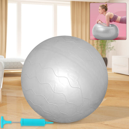 Heavy Duty Gym Ball Non-Slip Stability Ball with Foot Pump for Total Body Fitness Your Brand