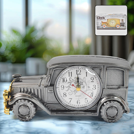Car Model Clocks, Pen Holder Function ABS Material Alarm Clock for Office Desk for Bedroom Your Brand