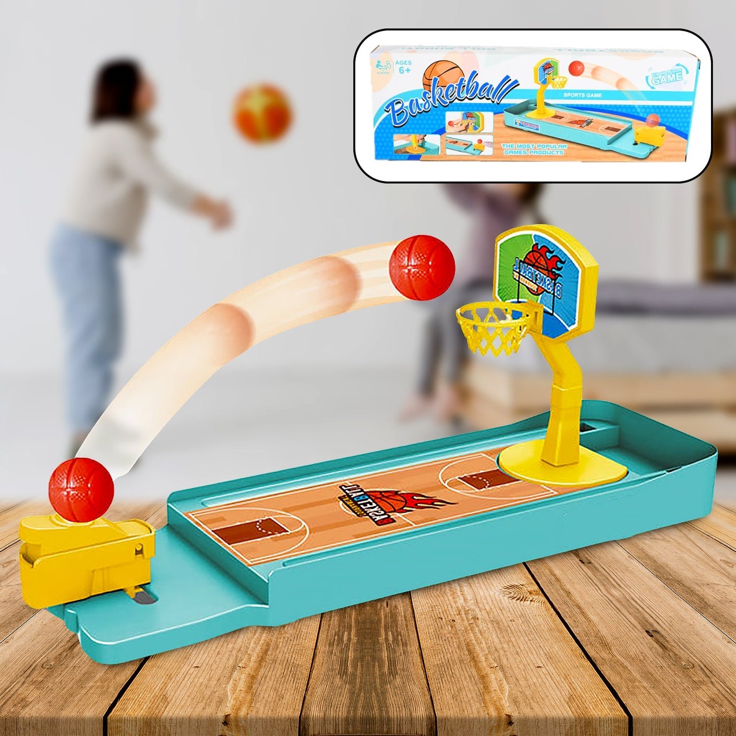 Mini Table top Finger Basketball & Bowling Game – Indoor Family Fun for Kids & Adults Your Brand