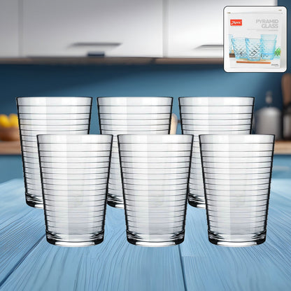 Apex Pyramid Ringo Plastic Glass – 300ml Approx | Durable, Crystal-Clear Tumbler Your Brand