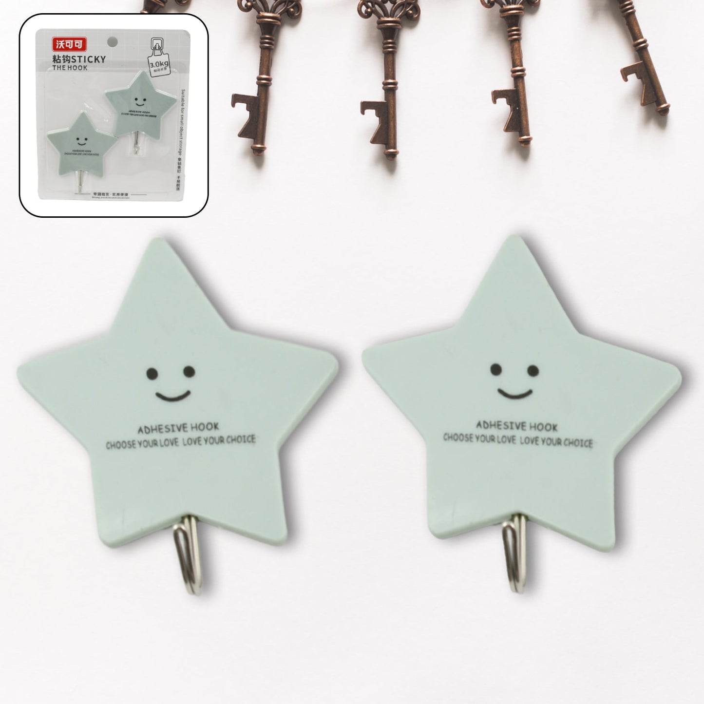 Multipurpose Strong Self-Adhesive Hooks – Heavy Plastic Wall Hooks for Home, Kitchen & Office Use Your Brand