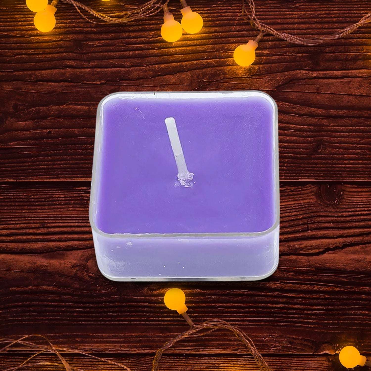 Smokeless Scented Acrylic Lavender Tealight Candles | Scented Acrylic Tealight Candle Set of 1 for Home Decoration and Celebrations | Long Burning Time Candle, Diwali (1 Pc / Mix Color) Your Brand