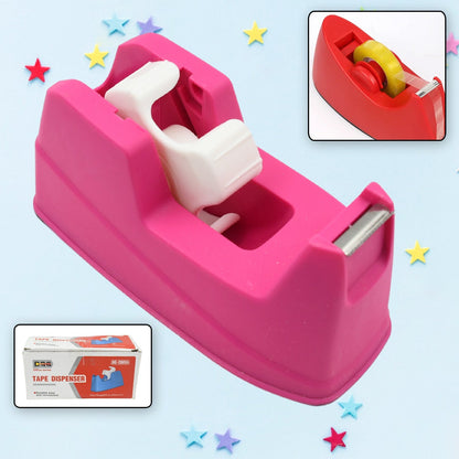 Plastic Tape Dispenser Cutter for Home Office use, Tape Dispenser for Stationary, Tape Cutter Packaging Tape (1 pc / 631 Gm) Your Brand