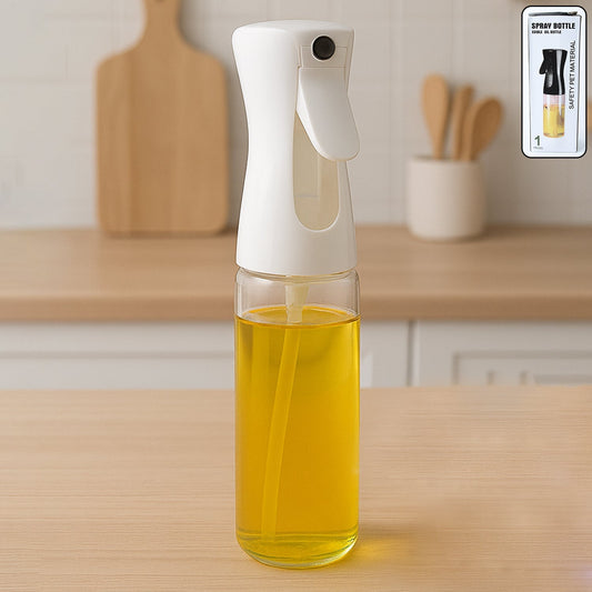 Glass Oil Spray Bottle - Versatile Kitchen Gadgets (250 ML Approx / With White Box) Your Brand