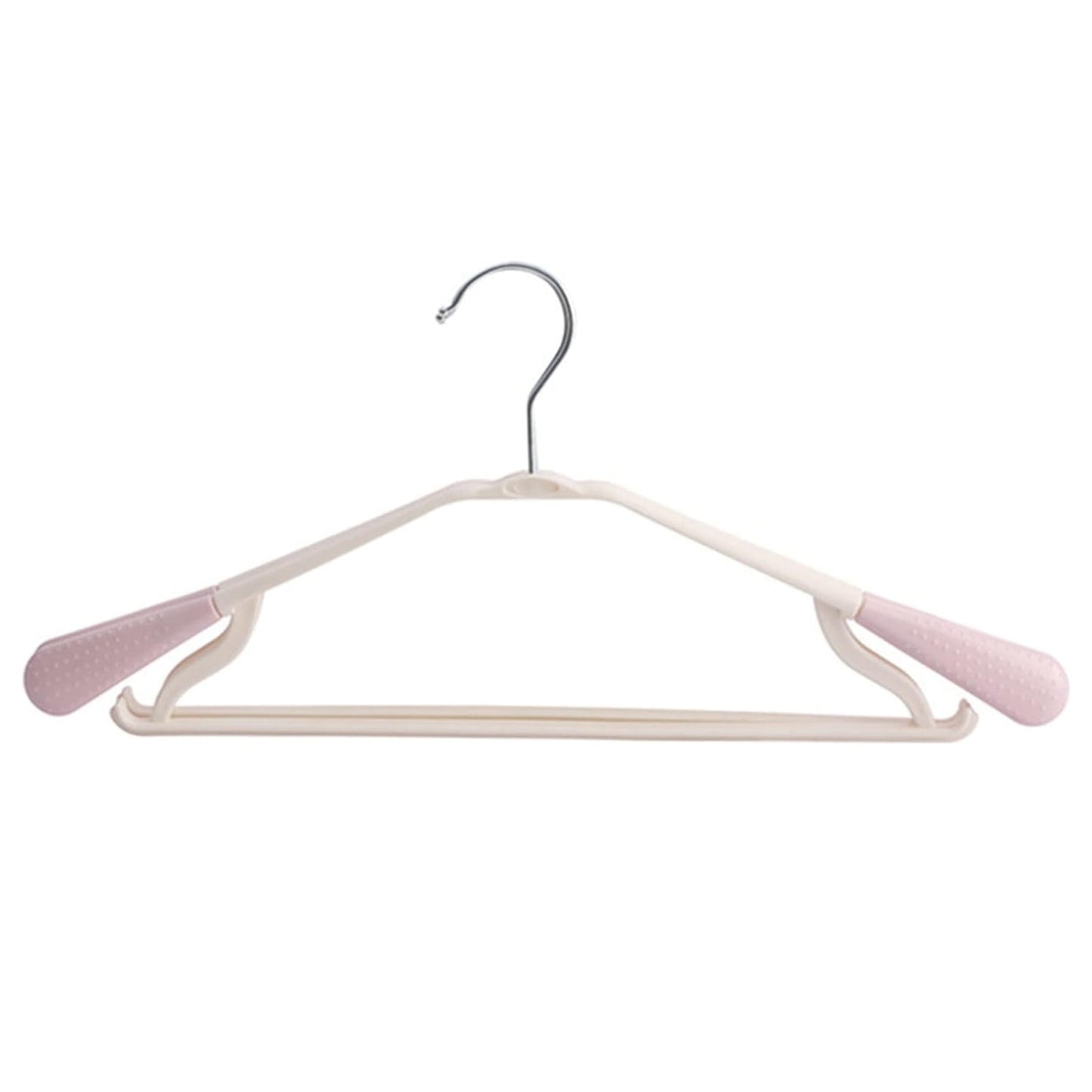 PP Cloth Hanger Set of 1 with Zinc Plated Steel Hook (1 Pc) Your Brand