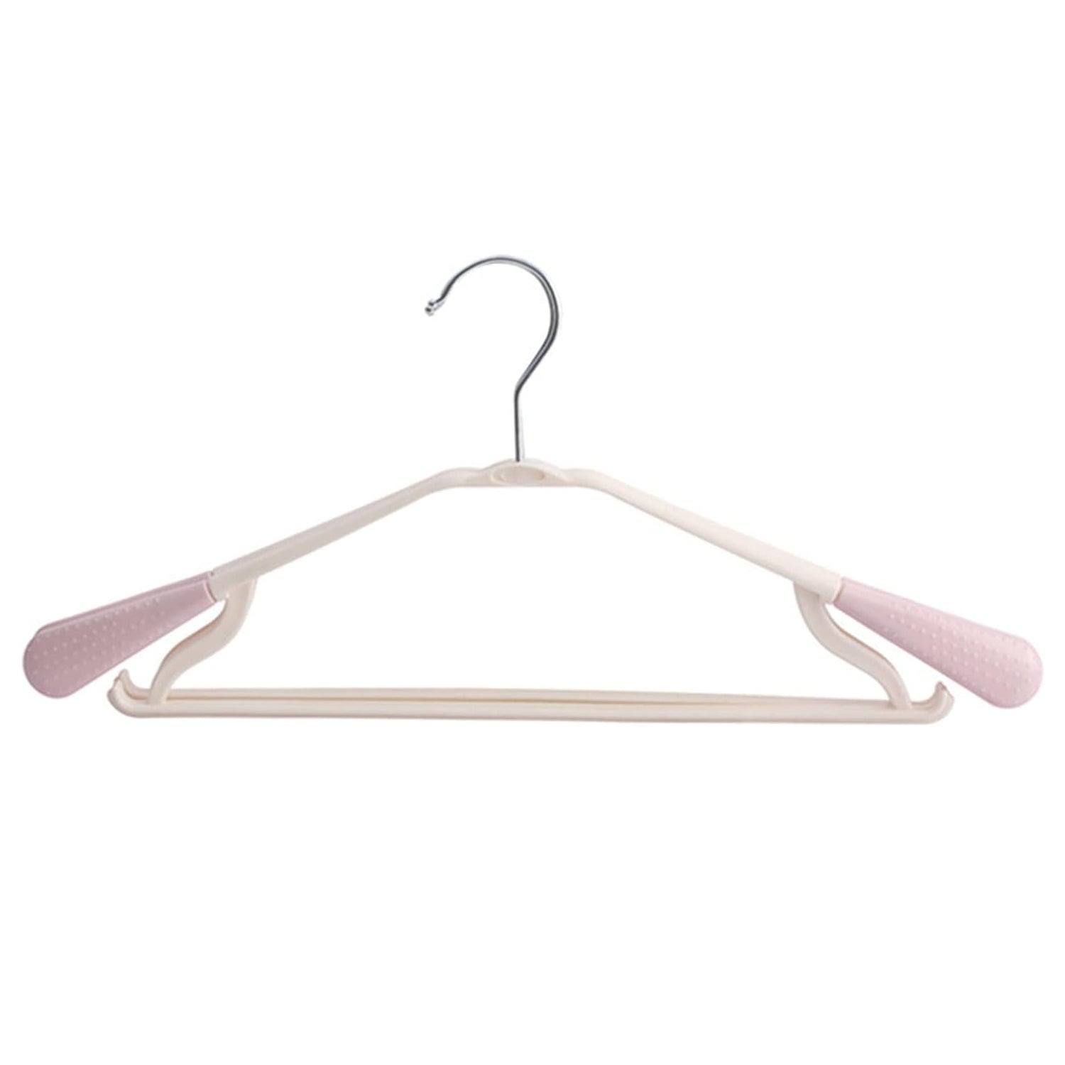 PP Cloth Hanger Set of 1 with Zinc Plated Steel Hook (1 Pc) Your Brand