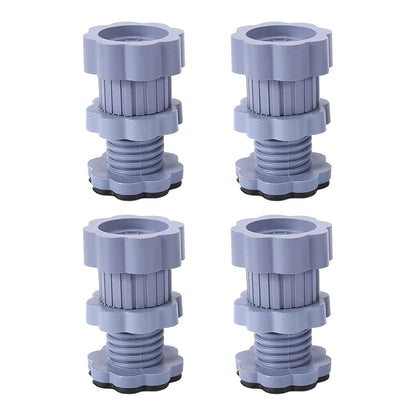 Adjustable Anti-Vibration Washing Machine Support Stand – Non-Slip PVC Lifting Stand (4 Pc Set) Your Brand