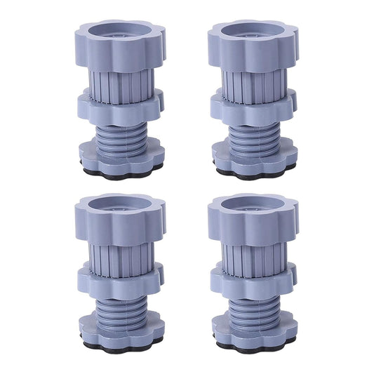 Adjustable Anti-Vibration Washing Machine Support Stand – Non-Slip PVC Lifting Stand (4 Pc Set) Your Brand